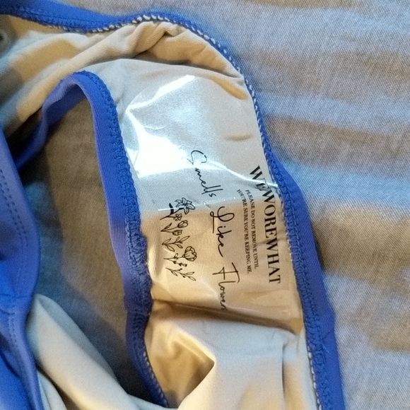 WeWoreWhat Danielle Undewire One Piece Swimsuit Sapphire Blue - Picture 5 of 5